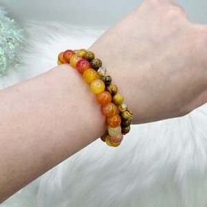 The Fall Colors Beaded Bracelets